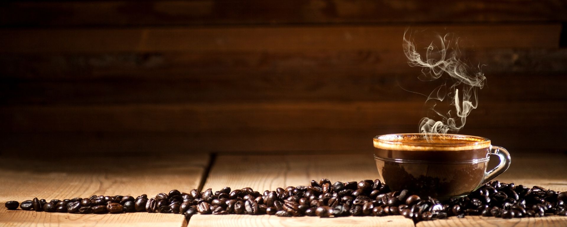 coffee beans with cup